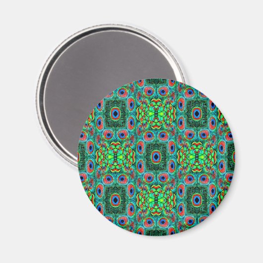 Pfauenfedern Galore...... Magnet (Vorderseite/Rückseite)