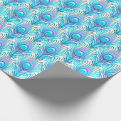 Pfauenfedern Geschenkpapier (Ecke)