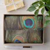 Pfauenfedern - Gewebepapier Seidenpapier (Geschenk)