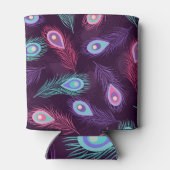 PfauenFedern: Handgezeichnet Vintag. Dosenkühler (Rückseite)