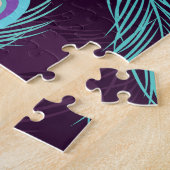 PfauenFedern: Handgezeichnet Vintag. Puzzle (Seite)