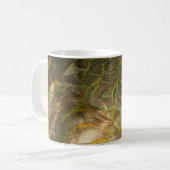 PfauenFedern III (Weiblich) Subtile Natur Kaffeetasse (Vorderseite Links)