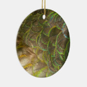 PfauenFedern III (Weiblich) Subtile Natur Keramik Ornament (Rechts)