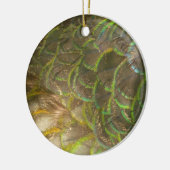 PfauenFedern III (Weiblich) Subtile Natur Keramik Ornament (Links)