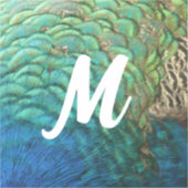 PfauenFedern in farbenprächtiger Abstrakter Natur Aufkleber (Vorderseite)