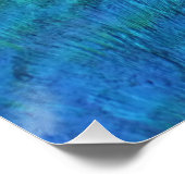 PfauenFedern in farbenprächtiger Abstrakter Natur Poster (Ecke)