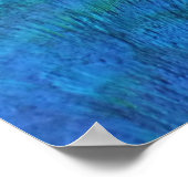 PfauenFedern in farbenprächtiger Abstrakter Natur Poster (Ecke)