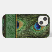 Pfauenfedern iPhone 6 Hülle Monogramm (Rückseite (Horizontal))