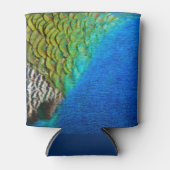 Pfauenfedern IV Farbenfrohe Abstrakte Natur Dosenkühler (Vorderseite)