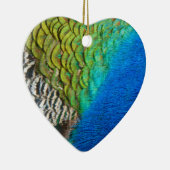 Pfauenfedern IV Farbenfrohe Abstrakte Natur Keramik Ornament (Rechts)