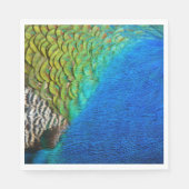 Pfauenfedern IV Farbenfrohe Abstrakte Natur Serviette (Vorderseite)