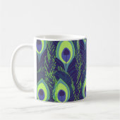 Pfauenfedern Kaffeetasse (Links)
