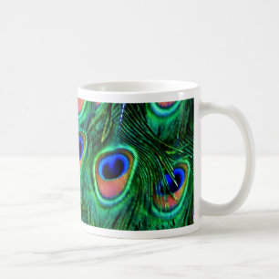 Pfauenfedern_ Kaffeetasse