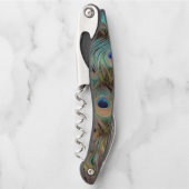 Pfauenfedern Kellnermesser (Vorderseite)