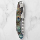 Pfauenfedern Kellnermesser (Rückseite)