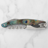 Pfauenfedern Kellnermesser (Rückseite)