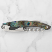 Pfauenfedern Kellnermesser (Vorderseite)