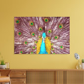Pfauenfedern Leinwand (Insitu (Wohnzimmer))