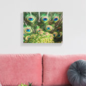 Pfauenfedern, Leinwand (Insitu (Wohnzimmer))