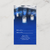 Pfauenfedern, Mason Jar Lights Weiterempfehlen Empfehlungskarte (Rückseite)