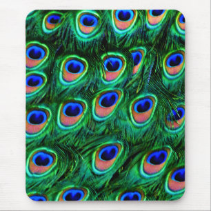 Pfauenfedern_ Mousepad