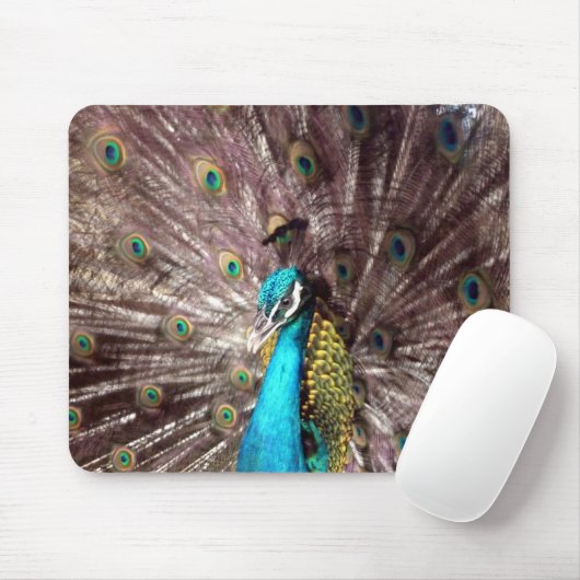 Pfauenfedern Mousepad (Mit Mouse)