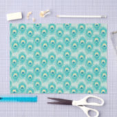 Pfauenfedern Muster Seidenpapier (Handwerk)