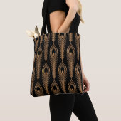 PfauenFedern, orientalisches Luxusmuster. Tasche (Von Nahem)