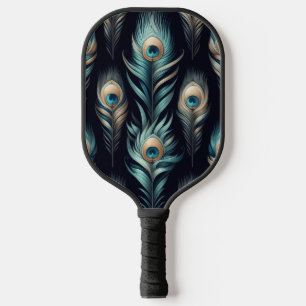 Pfauenfedern Pickleball Schläger