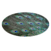 Pfauenfedern Schneidebrett (Ecke)