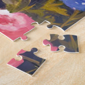 Pfauenfedern schöne Blumen Tier Puzzle (Seite)