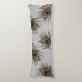 Pfauenfedern Seitenschläferkissen (Vorderseite Vertikal)