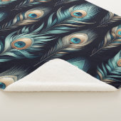 Pfauenfedern Sherpadecke (3/4)