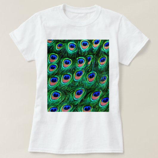 Pfauenfedern_ T-Shirt (Design vorne)