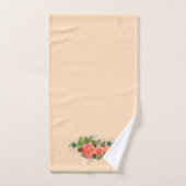 PfauenFedern und Rose Badhandtuch Set (Handtuch)