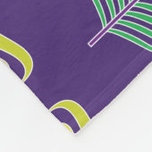 Pfauenfedern: Vintager nahtloser Hintergrund. Fleecedecke (Ecke)