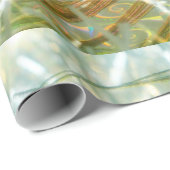 Pfauenfederpapier Geschenkpapier (Rolleneckpunkt)