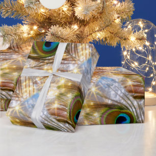 Pfauenfederpapier Geschenkpapier