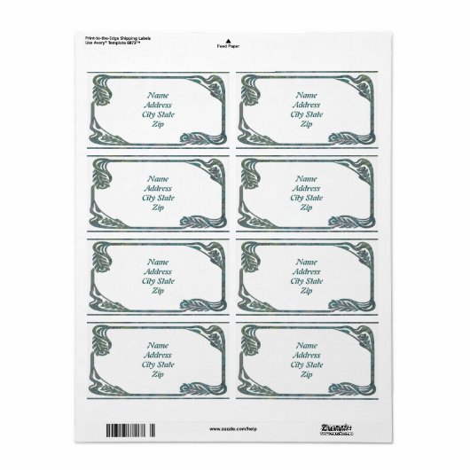 Pfauenfederrahmen (Vorne)