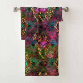 Pfauenfederschmetterling viktorianisch elegant lil badhandtuch set