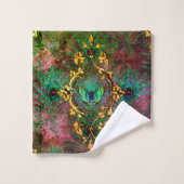 Pfauenfederschmetterling viktorianisch elegant lil badhandtuch set (Waschlappen)