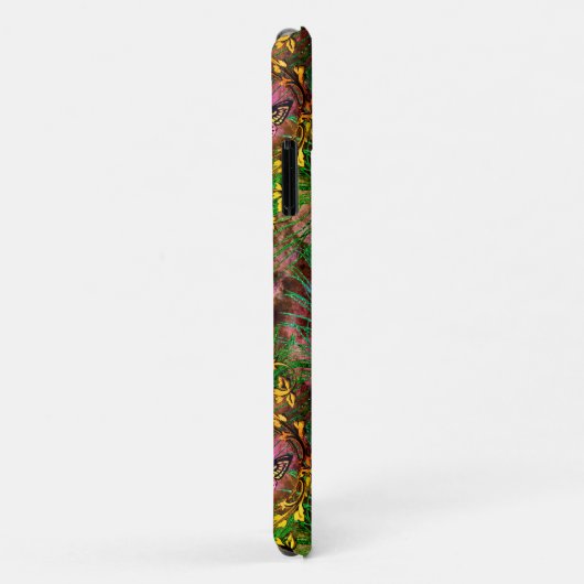 Pfauenfederschmetterling viktorianisch elegant lil Case-Mate iPhone hülle (Hinten/Rechts)