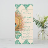 Pfauenfederung zum Aquamarinen marokkanischen Kind Programm (Stehend Vorderseite)