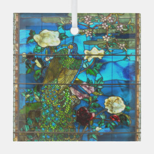 Pfauenfenster Ornament Aus Glas