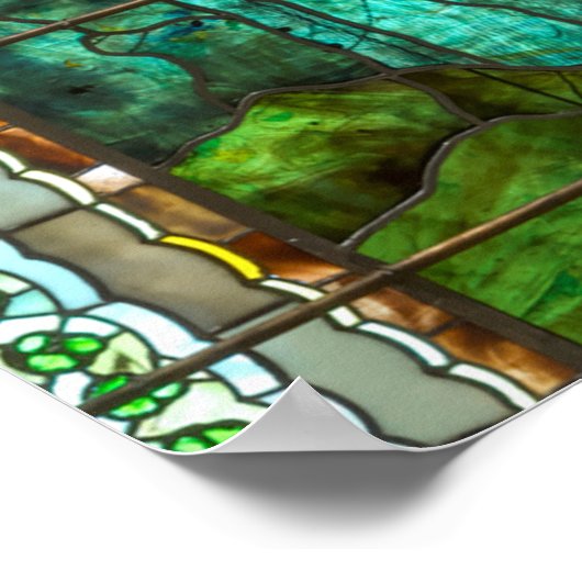 Pfauenfenster Poster (Ecke)