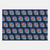 Pfauenflamme (Muster) Geschenkpapier Set (Vorderseite)