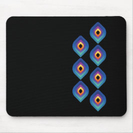 Pfauenflamme (Vertikal) Mousepad