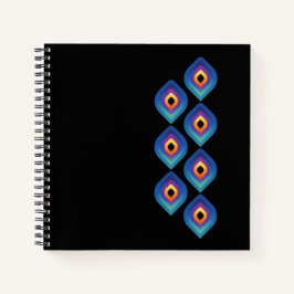 Pfauenflamme (Vertikal) Notizblock