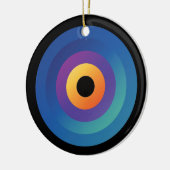 Pfauenflammkreislauf Keramik Ornament (Links)