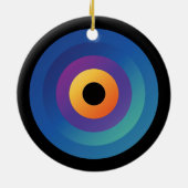 Pfauenflammkreislauf Keramik Ornament (Hinten)